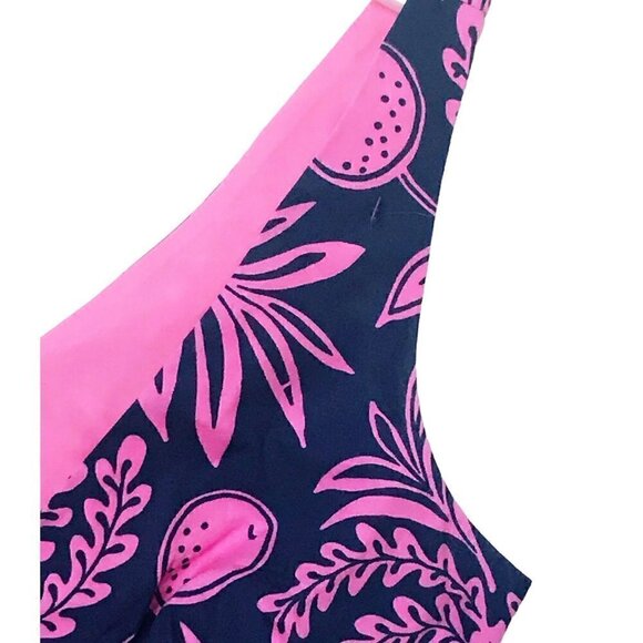 Lilly Pulitzer navy/ pink pineapple print top, 0 - Picture 8 of 11